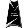 Paraserbatoio.it PARASERBATOIO SUPERIORE RESINATO ADESIVO EFFETTO 3D, PER MOTO COMPATIBILE CON BENELLI TRK 502 PS Nero