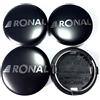 Ronal, 4 coprimozzo originale, 64 mm, colore nero opaco
