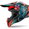 AIROH CASCO OFFROAD WRAAAP CYBER ORANGE GLOSS S