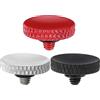 FIGCY 3 Pulsanti Scatto Morbidi per Camera, Rilascio Morbido in Alluminio con Impugnatura Knurled, Compatibili con Camera Film e Mirrorless - Rosso, Nero, Silver