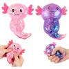 Xionghonglong 2 Pezzi Squeeze Giocattoli,Axolotl Squeeze Toy,Axolotl Squishy,Antistress Squeeze Toys,Squishy antistress,Palline antistress per adulti,Palline Giocattolo Anti-stress per Spremere e Rilassare