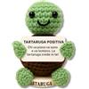 EQUIK PRODUCTS Tartaruga Positiva - Regalo Originale e Divertente per Donna o Uomo, Idea Regalo Compleanno Amica, Collega o Fratello - Peluche Motivazionale Portafortuna Antistress