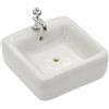 Ssmmam Lavello in ceramica in scala 1:12 con rubinetto rimovibile, accessori per casa delle bambole in miniatura per bagno e cucina per decorazione in stile vittoriano, mobili realistici per la casa delle