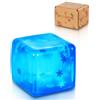 Copfeqyr 1 confezione da 5 cm / 1,97 in Snowflake Squeeze Toy - Fidget Toys for Kids and Adults, Stress Cube, Squishy Toys in Gift Box (Blue)