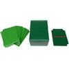 docsmagic.de Deck Box Full + 60 Double Mat Green Sleeves Small Size - Porta Mazzo & Bustine Verde - YGO