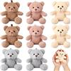 Zomiboo 8 Pezzi Mini Orsi Peluche da 4 Pollici Giocattoli di Peluche con Orso Morbido per Regali di Nozze per Bomboniere Compleanno Baby Shower Primo Giorno di Scuola