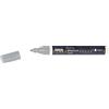 KREUL 92770 - Pennarello Tessile Medio Opaco, Argento, con Punta a Proiettile, Larghezza del Tratto da 2 a 4 mm Circa, Pennarello Opaco per Tessuti per disegnare Tessuti Chiari e Scuri