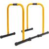 ProsourceFit Heavy Duty Dip Station, Parallel Bars with Safety Connector for Home Exercise, Strength Training, Tricep Dips, Calisthenics, and Workouts, Supports up to 400 LB, Yellow
