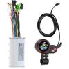 Ezweiji Controller Motore Brushless, 36V-48V 350W Display LCD Impermeabile Kit Controller Scooter Bicicletta Elettrica Per Bicicletta Elettrica Scooter Velocità Parte Intelligente Doppio Motore