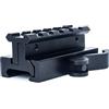 QIRUIMY Adattatore tattico a 5 Slot per Montaggio su Binario Regolabile in Altezza e inclinazione Adattatore per Montaggio su cannocchiale Leggero per Sistema di binari Picatinny da 20 mm