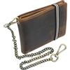 VISCONTI Portafoglio Biker in pelle con catena di sicurezza RFID Plus Tap and Go CHN, One Size, Casual