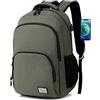 MoFut Zaino da uomo e donna, zaino da viaggio, borsa per la scuola, molti scomparti con scomparto per laptop da 15,6, impermeabile, zaino per studenti, impiegati, viaggi, escursionismo, Colore: beige