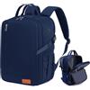 Lossga Zaino per Ryanair 40x30x20 Zaino da Viaggio 40x30x15 45x36x20 per Easyjet | Bagaglio a Mano con Cinghie di Compressione Borsa Antifurto Zaini Porta Pc Tasca per Bagnato Resistente All'acqua Leggero