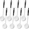 EXIN DEHCEN 8 Pezzi Schiumarola Acciaio Inox Piccola, Schiumarola per Fritti, Set Filtro per Friggere, Scolapasta con Manico, Setaccio da Cucina, Colino Mestolo Skimmer per Scolare i Cibi Fritti Spaghetti