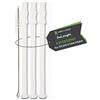 Dekarox 3 tubi per aspirapolvere del latte, 15,6 cm, per DeLonghi 5313232961 con spazzola DEKAROX per la pulizia del latte System in ECAM ETAM ESAM