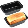 PaxCulina 2 Pezzi Piccola Stampo Plumcake 20x10x6cm - Stampo per Pane in Cassetta Rettangolare Antiaderente, Ideale per Pane, Torte, Toast e Dolci, Compatibile con Forno e Friggitrice ad Aria Ninja