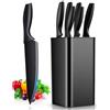 Cexovo 6 Pezzi Set di Coltelli da Cucina Coltello da Chef Knife Block Set con Blocco Integrato, con Lama Affilato per Pane, Carne, Verdure e Altro, Acciaio Inox, Prova di Calore, Manico Ergonomico
