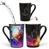 MUGKISS Scorpione tazza di costellazione che cambia calore 12 once, incisione oroscopo Scorpione tazza da caffè, tazza in ceramica cambia colore,ottobre novembre magia regala