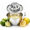 cittbety Spremiagrumi Manuale Acciaio Inox 304 Antiruggine con Contenitore 500ML e 2 Testine - Spremi Limone Professionale, Portatile, Facile da Pulire - Spremi Agrumi per Limoni, Lime, Pompelmi e Arance