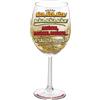 Bombo Calice da Vino "AIZA, AIZA, AIZA!" Orgoglio Campano Idea Regalo | Calice alto 20 cm con frase dialettale campana, grafica colorata, Orgoglio Campano e tubo decorato per feste, cene e brindisi