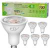 GY Lampadina LED GU10, 6.5W Equivalenti a 100 Watt Alogeni, 1025 Lumen, Lampadina LED 2700K Bianco Caldo, Attacco GU10 Lampada Faretto LED 36°, Lunga Durata e Basso Consumo, 6 Pezzi
