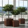 Fioriera KUBE VASO QUADRATO CON RUOTE 40X40 H40 - EURO3PLAST