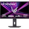 LG UltraGear 27G61ZA Monitor Gaming 27 Pollici, IPS QHD (2560x1440), 200Hz, 1ms (GtG), FreeSync Premium, HDR 400, HDMI 2.0, DP, Stand regolabile, Nero