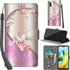 PHINIENLAND Cover per Xiaomi Redmi A1 / A1 Plus / A2 / A2 Plus, Custodia PU Pelle Flip con Kickstand e Chiusura Magnetica, Rosa