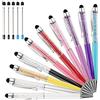 AIYIBEN Penne a sfera 3 pezzi 2 in 1 Bling Crystal Diamond Pen Touch Screen capacitivo stilo con ricariche di ricambio Nero Blu Inchiostro Gomma Punte per iPhone iPad Kindle Dispositivi Touchscreen (Set 10)
