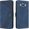 OKZone Cover per Samsung Galaxy J510/J5 2016, Custodia in Pelle Samsung J510/J5 2016, Cover a Libro Galaxy J510/J5 2016 Magnetica Portafoglio Folio PU Pelle Flip Caso con Wallet Case Cover (Blu)
