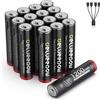 Delyeepow 1.5V USB-C Batterie AAA ricaricabili 1200mWh, Pile Ricaricabili AAA Litio 1500 Cicli con Cavo USB-C, 16 pezzi