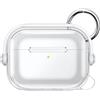 JETech Cover con Blocco di Sicurezza per AirPods Pro 3, Trasparente
