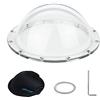 SOONSUN Copertura di ricambio per GoPro Hero 13/12/11/10/9/8/7/6/5 e DJI Osmo Action Camera, cupola in acrilico trasparente con O-ring impermeabile, kit di attrezzi e custodia