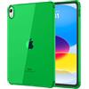MoKo Custodia per iPad (A16) 11a Generazione 2025, iPad 10a Generazione Custodia 2022 Cover Protettiva in TPU Trasparente Morbido Antiurto e Leggero con Posteriore Trasparente, Verde Foresta
