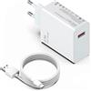Hafiuege Caricatore Rapido USB C 67W Compatibile con Xiaomi 15 14 13 12 11 10 9, Caricabatteria Compatibile con Redmi Note 15 14 13 12 11 10 Pro, Poco M7 M6 X7 X6 X5 X4