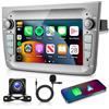 Hodozzy 2GB+64GB Android Autoradio per Alfa Romeo MiTo 955 2008-2016 con Wireless Carplay Android Auto, Hodozzy 2 Din 7 Pollici Touch Screen Stereo Auto con GPS Wifi Bluetooth DSP FM/RDS Radio con Telecamera