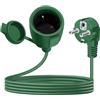 YINGAYOU Prolunga Schuko Corta 16A 250V Prolunga Elettrica Schuko 90 Gradi Impermeabile, 2AC IP44, Adatta per Ambienti Interni o Esterni (Verde, 2 m)