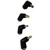 Liwinting CC ad angolo retto Adattatore universale per barilotto di alimentazione, di spine CC da 5,5 mm x 2,1 mm Presa a 5,5 mm x 2,5 mm, 4,0 mm x 1,7 mm, 3,5 mm x 1,35 mm, 5,5 mm x 2,1 mm