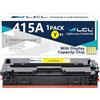 LCL Cartucce di Toner Compatibile 415A W2032A（Con CHIP) (Giallo) | Sostituzione per HP COLOR LASERJET PRO M454 M454DW M454NW M454DN M479 M479FDN M479FNW M479DW M479FDW MFP M480f MFP M455dn
