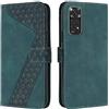OKZone Cover per Xiaomi Redmi Note 11 /Note 11S, Custodia in PU Pelle per Xiaomi Redmi Note 11 /Note 11S, Custodia a Libro Folio Portafoglio con Chiusura Magnetica Wallet Case Flip Cover (Verde)