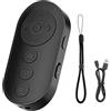 LAIVIYA Telecomando Wireless,Mini Telecomando con Zoom e Controllo Foto/Video Telecomando Page Turner Bluetooth,Wireless per Fotocamera Portatile Pulsante di Scatto Compatibile con iOS e Android