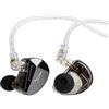 Linsoul x KZ AS10 PRO 5BA Auricolari cablati, cuffie intrauricolari HiFi con frontalino poligonale a specchio, cavo staccabile a 2 pin per audiofili (Con microfono)