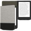 kwmobile Cover Compatibile con Pocketbook Verse/PRO/Color/Vivlio Light - Custodia a Libro in Tela e Pelle PU - Flip Case per eReader
