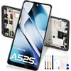 Reparo Display LCD per Samsung Galaxy A52S 5G di ricambio per Galaxy A52S 5G SM-A528B A528B A528B/DS LCD Display Touch Digitizer Vetro Assembly Sostituzione con attrezzi (nero con cornice)
