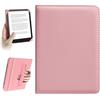 HoYiXi Universale Custodia per 6.8 pollice,7 pollice eReader Compatibilità Kindle Paperwhite/Kobo Clara HD/BOOX T68/iReader Ocean/Tolino/Sony 6.8"-7" E-Book Reader Cover Case,Rosa
