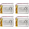 EEMB 4X EEMB 3.7V Lipo 150mAh 401730 Batteria ricaricabile ai polimeri di litio con connettore Molex UN38.3-Fai una polarità sicura del dispositivo corrispondente con la batteria prima dell'acquisto !!!