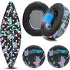 WC Modkit V2 Nova Pro Wireless, Pro Omni ed Elite - Cuscinetti in gel, fascia extra larga e piastre laterali per Arctis Nova Pro Wireless, Nova Elite e Nova Pro Omni di Wicked Cushions | 90's Black