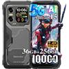 Blackview Xplore X1 5G Rugged Smartphone Android 15, 36GB+256GB/TF 2TB telefono Al, 10000mAh Telefono Robusto, 108MP+50MP, 6.78 FHD+Doppio Display, Telefono Impermeabile IP68, NFC, OTG, Nero