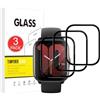 X-Dision [3 Pezzi Pellicola Protettiva Compatibile con Amazfit Active,[Resistente ai Graffi, Alta Definizione][3D Curved Full Cover] Pellicola Protettiva per Amazfit Active