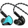 Linsoul ZiiGaat x Fresh Reviews: Arete II,Cuffie Ibride IEM1DD+4BA di 2ª Generazione,Cuffie con Struttura in Alluminio CNC Completa di Cavo OFC Placcato in Argento Smontabile per Musicisti (Blu)
